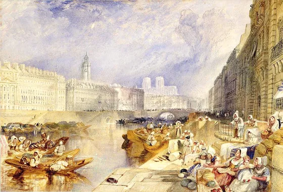 Nantes depuis l'île Feydeau — J. M. W. Turner