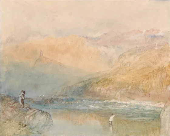 On the Mosell, Near Traben Trarbach — J. M. W. Turner