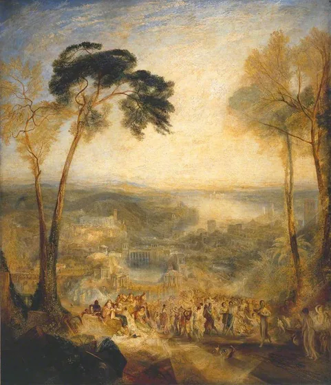 Phryne Going to the Public Baths as Venus: Demosthenes Taunted by Aeschines — J. M. W. Turner