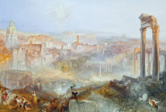 Rome Moderne – Campo Vaccino — J. M. W. Turner