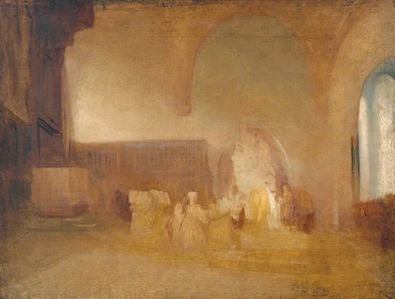 Scene in a Church or Vaulted Hall — J. M. W. Turner