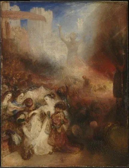 Shadrach, Meshach and Abednego in the Burning Fiery Furnace — J. M. W. Turner