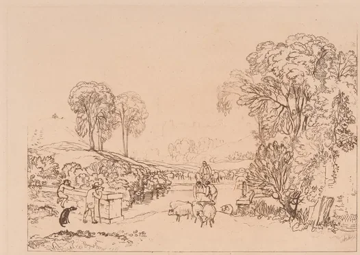 Sheep-Washing, Windsor — J. M. W. Turner