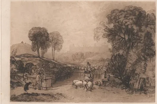 Sheep-Washing, Windsor — J. M. W. Turner
