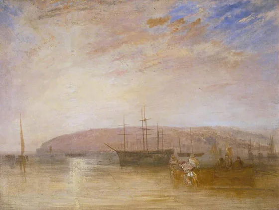 Shipping off East Cowes Headland — J. M. W. Turner