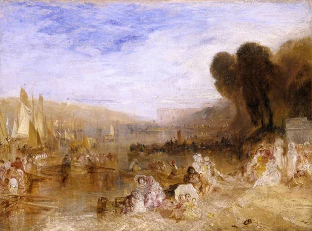 Esboço para «East Cowes Castle, a regata voltando a seus ancoradouros» nº 3