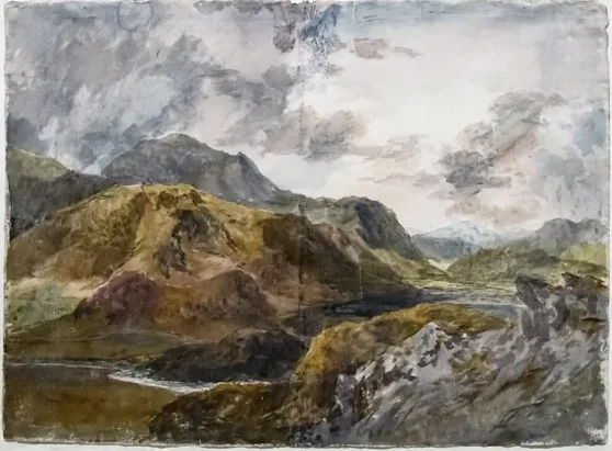 Snowdon et Dinas Emrys d'en haut du Beddgelert — J. M. W. Turner