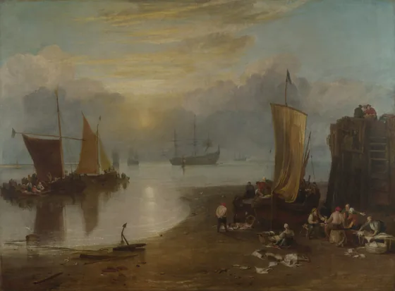 Sun Rising through Vapour — J. M. W. Turner