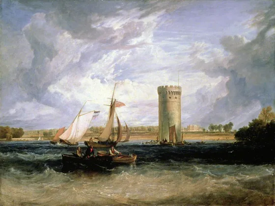 Tabley, Cheshire, the Seat of Sir J. F. Leicester, Bt: Windy Day — J. M. W. Turner