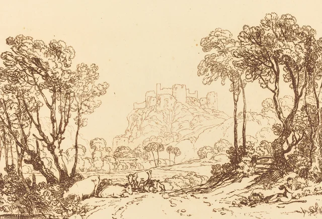 O castelo acima dos prados