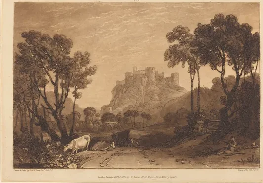 The Castle Above the Meadows — J. M. W. Turner