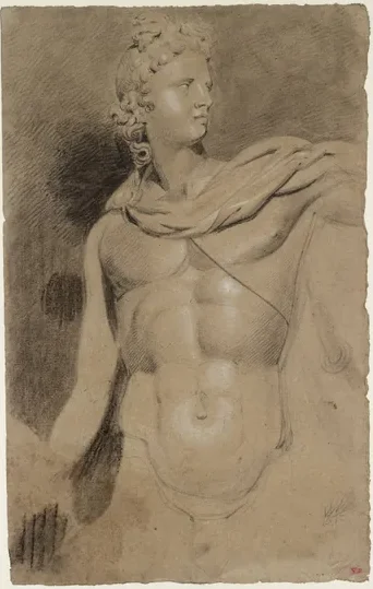 The Head and Torso of the Apollo Belvedere — J. M. W. Turner