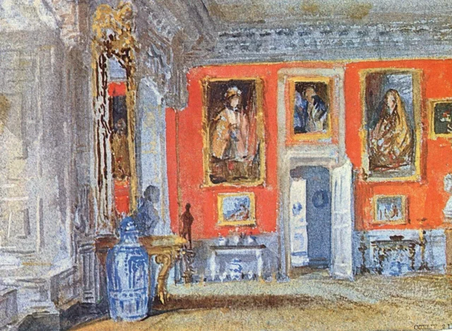 O quarto vermelho de Petworth House, Sussex