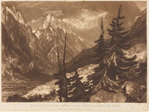 The Source of the Arveron — J. M. W. Turner