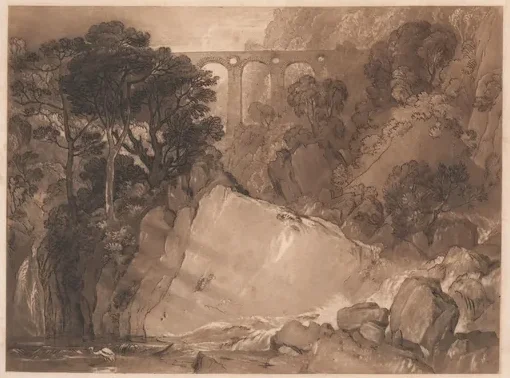The Stork and Aqueduct — J. M. W. Turner