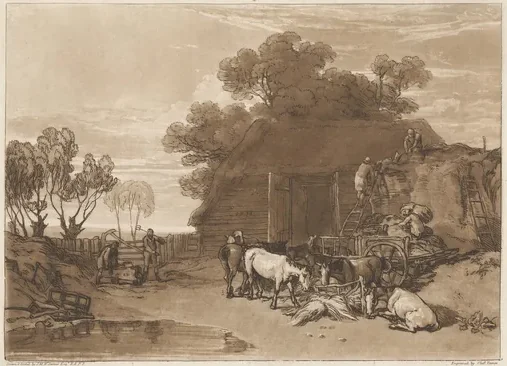 The Straw Yard — J. M. W. Turner