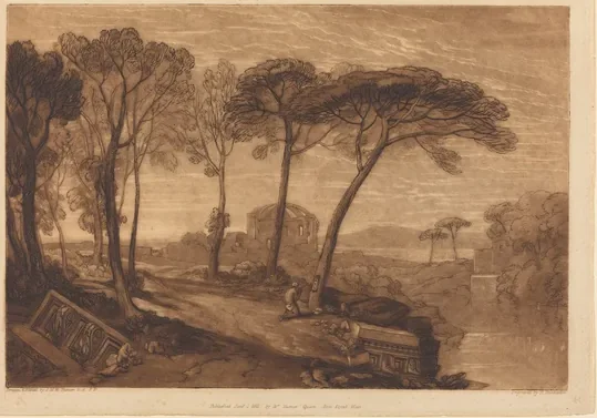 The Temple of Minerva Medica — J. M. W. Turner
