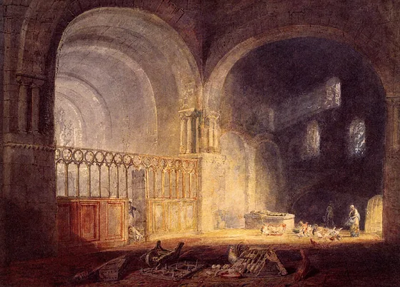 Transept of Ewenny Priory, Glamorganshire — J. M. W. Turner