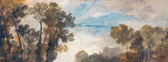 Tree Tops and Sky, Guildford Castle(?), Evening — J. M. W. Turner