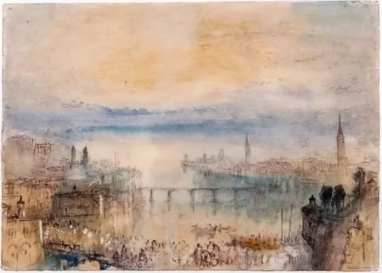 Un jour de fête à Zurich : Tôt le matin : Étude de cas — J. M. W. Turner