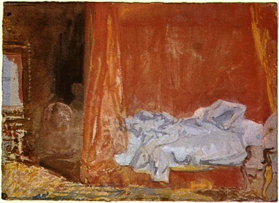 Une chambre à coucher — J. M. W. Turner