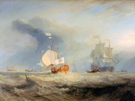 Van Tromp's Barge Entering the Texel, 1645 — J. M. W. Turner