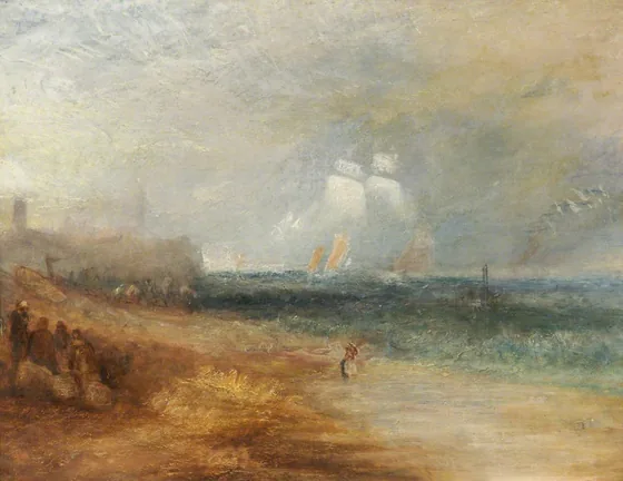 View of the Beach at Margate — J. M. W. Turner