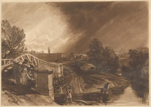 Watercress Gatherers, Rail's Head, Ferry Bridge, Twickenham — J. M. W. Turner