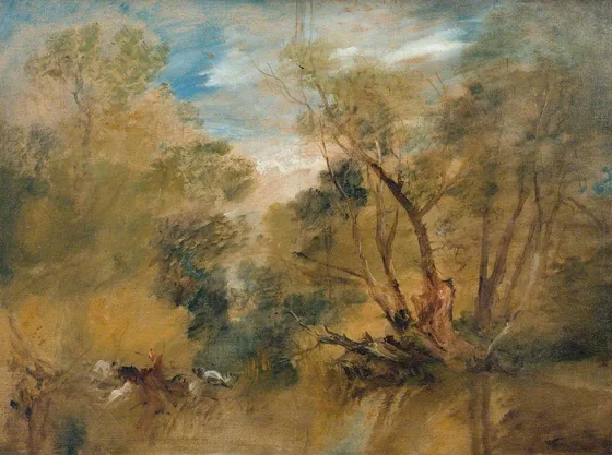 Willows beside a Stream — J. M. W. Turner