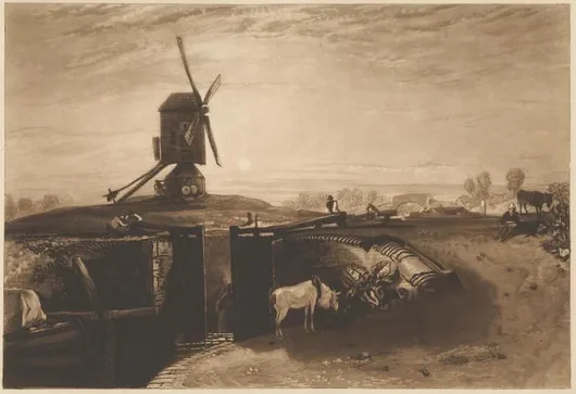 Windmill and Lock — J. M. W. Turner