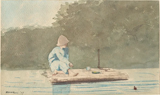 Boy on a Raft