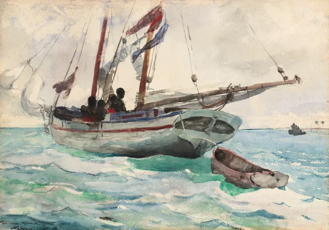 Schooner - Nassau, Winslow Homer