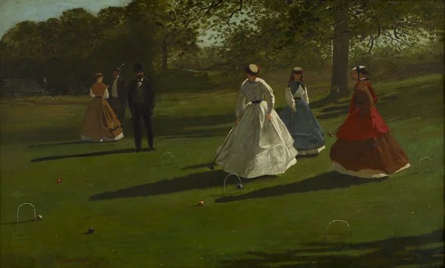Jugadores de croquet, Winslow Homer