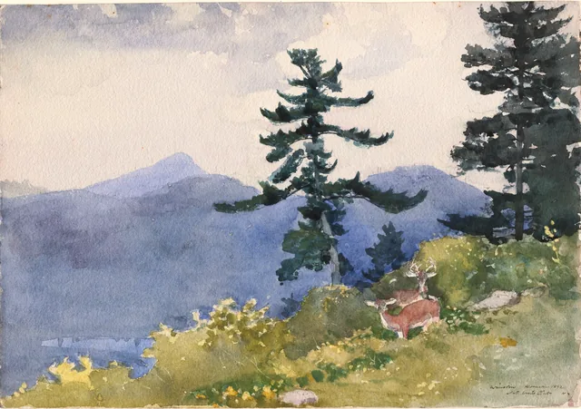 North Woods Club, Adirondacks (The Interrupted Tete-a-Tete)