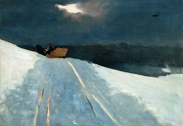 Paseo en trineo, Winslow Homer