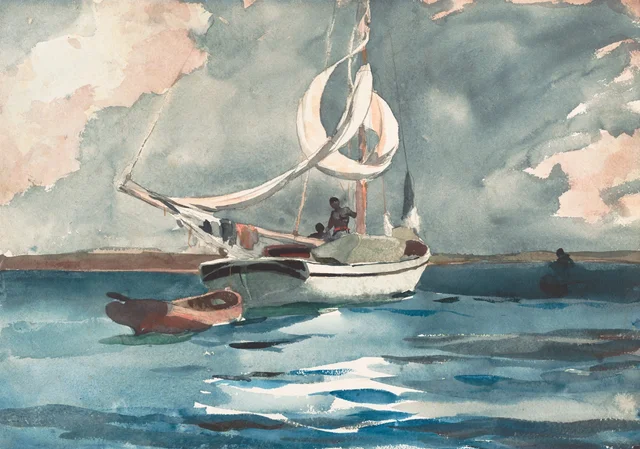 Sloop, Nassau, Winslow Homer