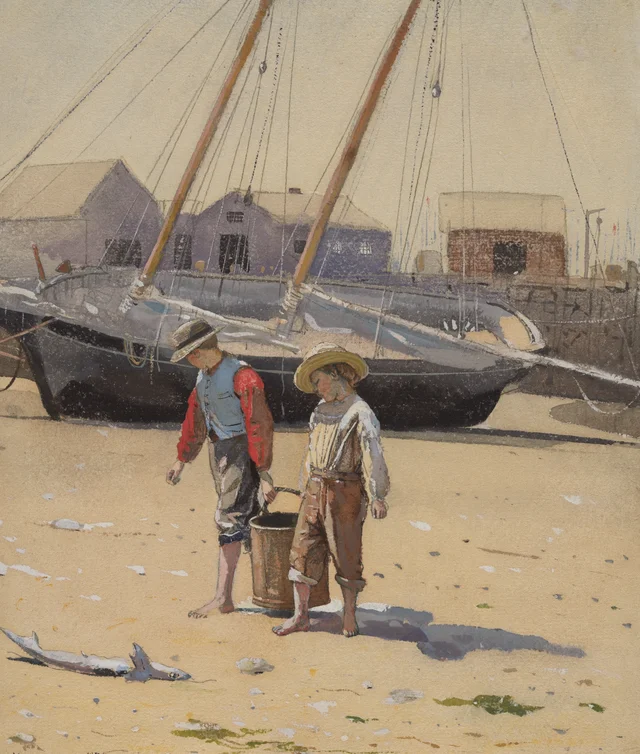 Una cesta de almejas, Winslow Homer