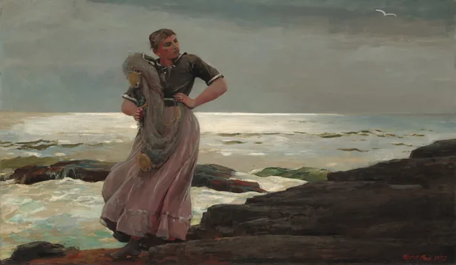 A Light on the Sea, Winslow Homer
