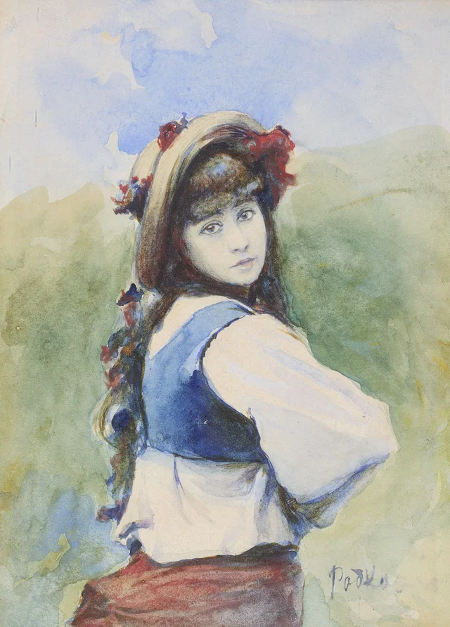 Niña con sombrero