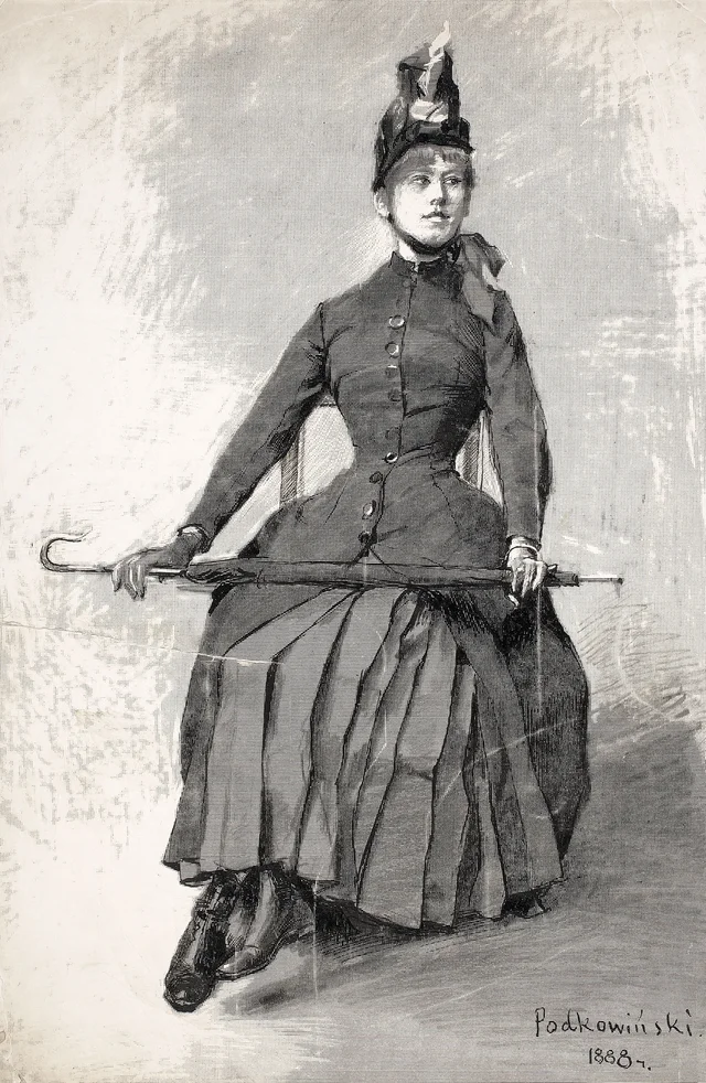 Mujer con sombrilla, Władysław Podkowiński