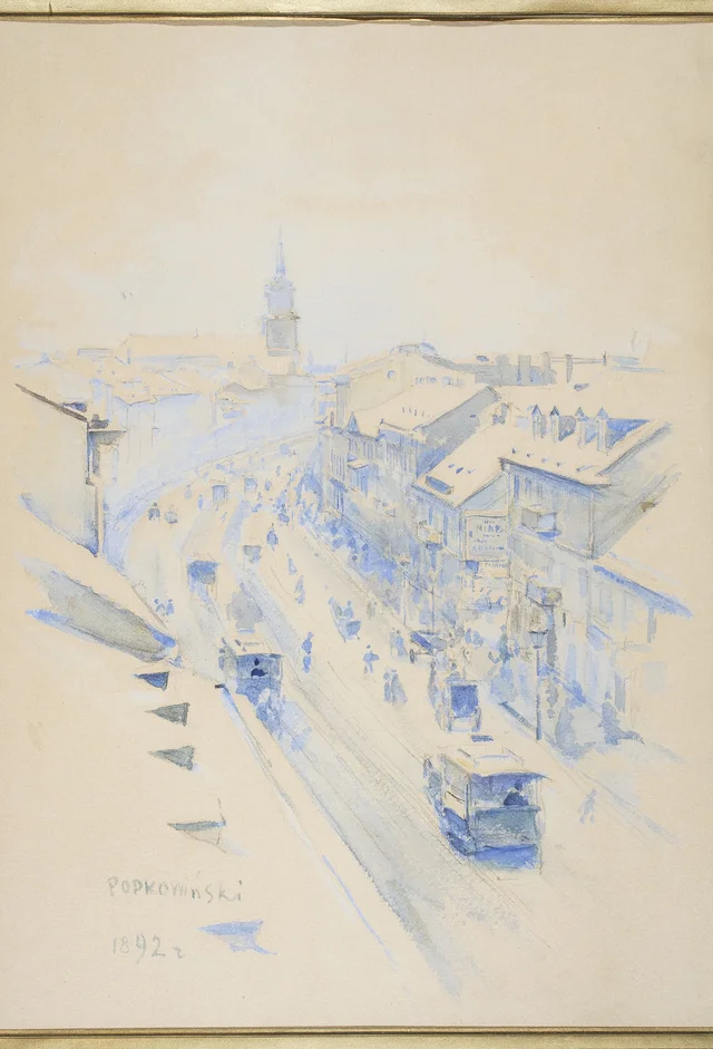 Nowy Świat num dia de inverno, Władysław Podkowiński