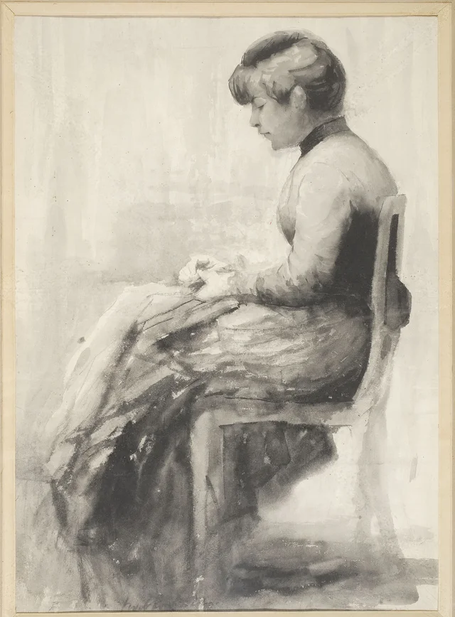 Mulher sentada, Władysław Podkowiński