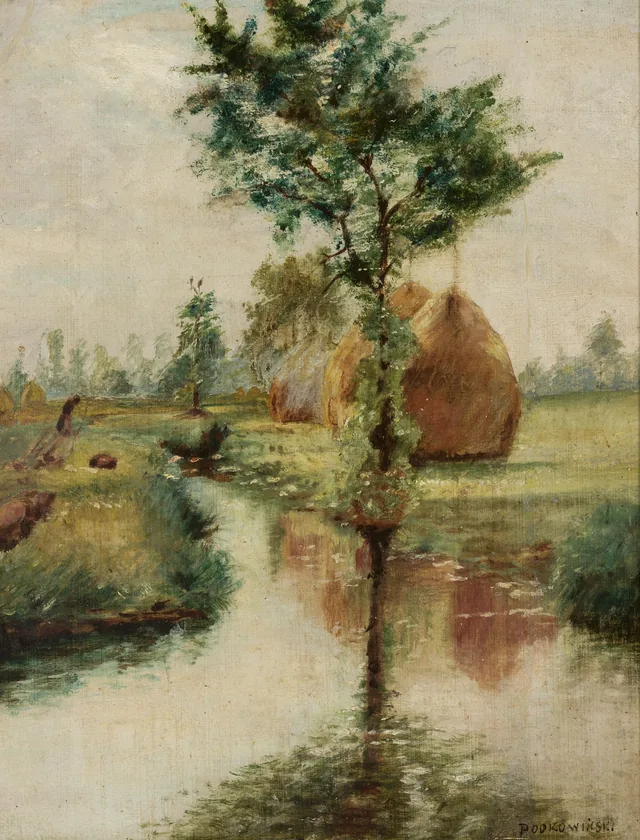 Medas à beira de um riacho, Władysław Podkowiński