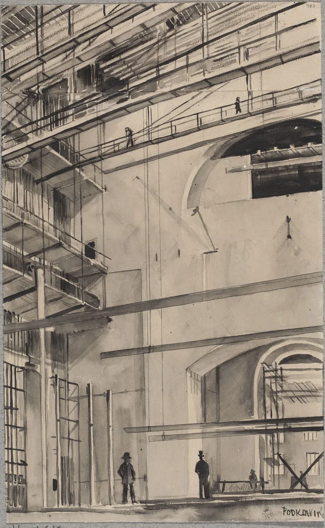 O Grande Teatro em reconstrução, Władysław Podkowiński