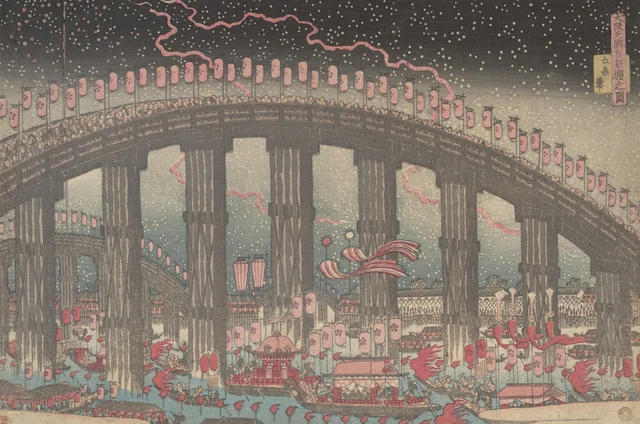 The Tenmangu Festival at Osaka, Yashima Gakutei