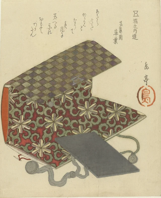 Pouch and Mirror, Yashima Gakutei