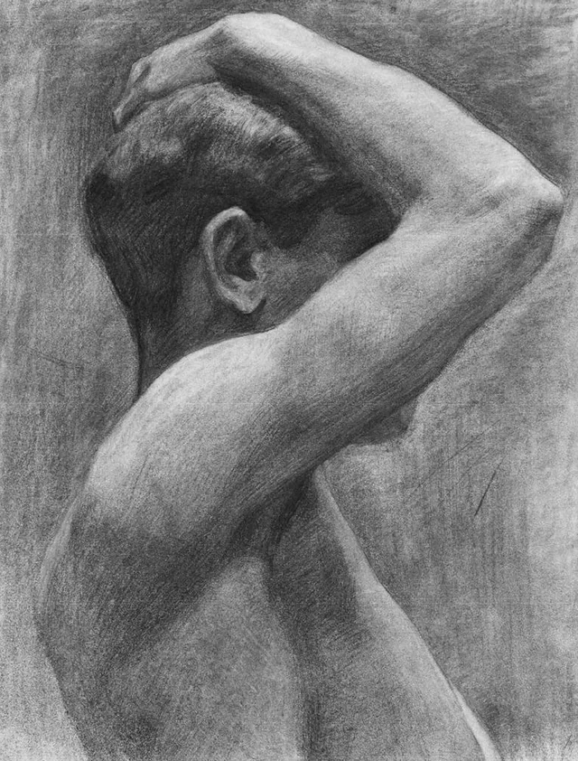 人体 (男), 安井曾太郎