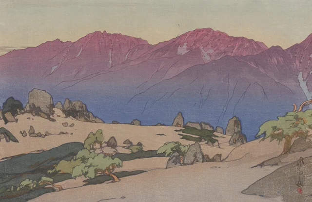 Ainodake y Nōtoridake, de la serie Los Alpes japoneses del Sur