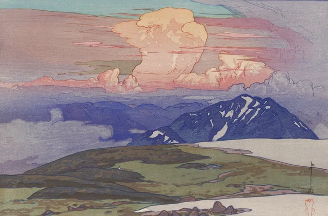 Goshikigahara, de la serie Doce temas de los Alpes japoneses