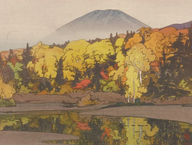El pantano de Suiren en el monte Hakkōda, Yoshida Hiroshi